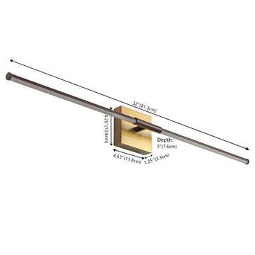 Makena Modern Minimalist Dimmable Integrated LED Metal Wall Sconce